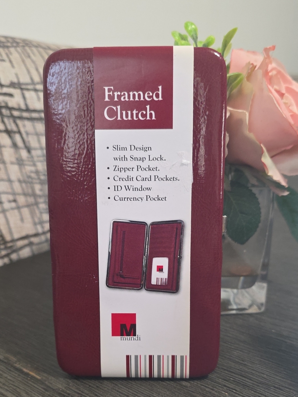 Nwt Mundi Westport Framed Clutch